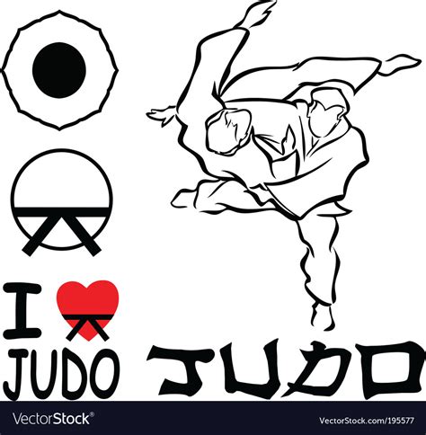 Judo Royalty Free Vector Image - VectorStock