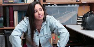 Thieving Teenager Gobbles Porn Videos