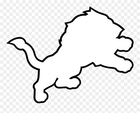 New Lions Logo Black And White - Lions Logo Nfl Png Clipart (#4927577 ...