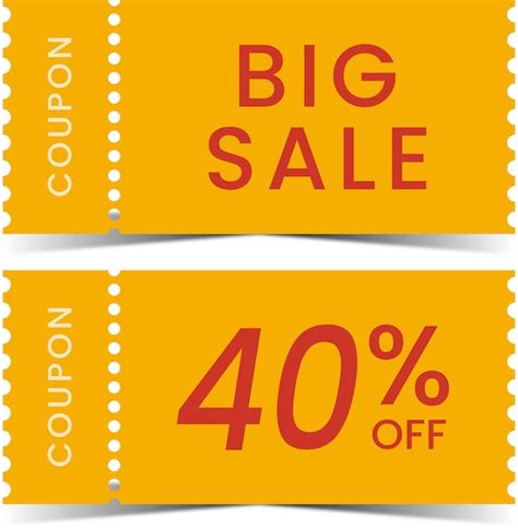 premium vector coupons