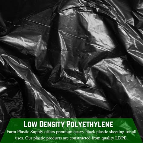 Buy Farm Plastic Supply Black Plastic Sheeting 2 Mil 3 X 100