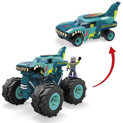MEGA Construx Hot Wheels Monster Trucks Mega Wrex Coche de bloques de construcción Hot Wheels