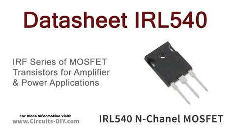 IRL540 N-CH MOSFET: Datasheet, Pinout, Equivalent [FAQ], 54% OFF
