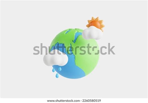 3d Globe Weather Rain Sunny 3d Stock Illustration 2260580519 | Shutterstock