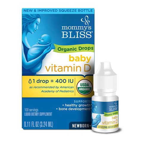 Baby Vitamin D Organic Drops – Mommy's Bliss