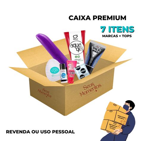 Caixa Sex Shop Box Premium 7 Ítens Top Os Melhores Produtos Caixa não secreta Sexy shop