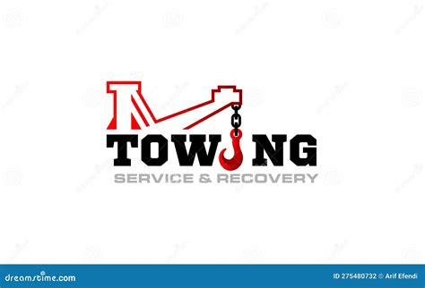 Illustration Vector Graphic Of Towing Truck Service Logo Design