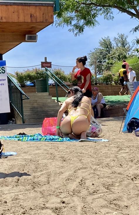 Thick Almost Naked Latina Liked The Attention Beach Bikini Forum