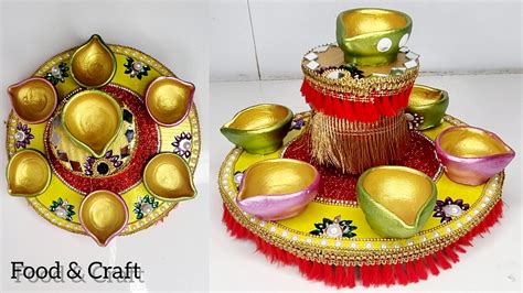 Diya Stand From Cardboard Best Out Of Waste Diwali Decoration Ideas