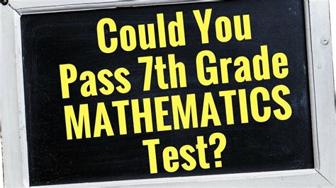 Math Quiz Are You Smarter Than 7th Grader Can You Pass 7th Grade 30 Questions Youtube