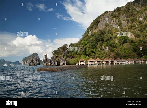 Philippines Palawan El Nido Lagen Island View Of Surrounding Rock