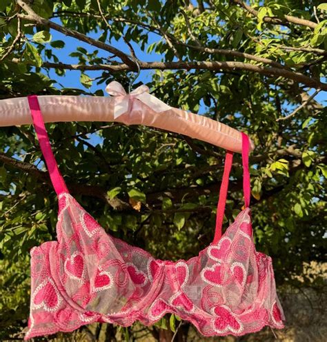 Sheer Bra And Panty Set Lolita Lingerie Sheer Lingerie Set Pink Bras Bridal Lingerie