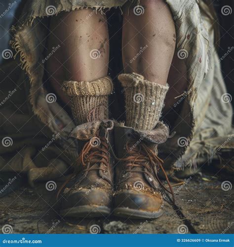 Worn Holey Unwanted Textile Objects Collection Stock Image