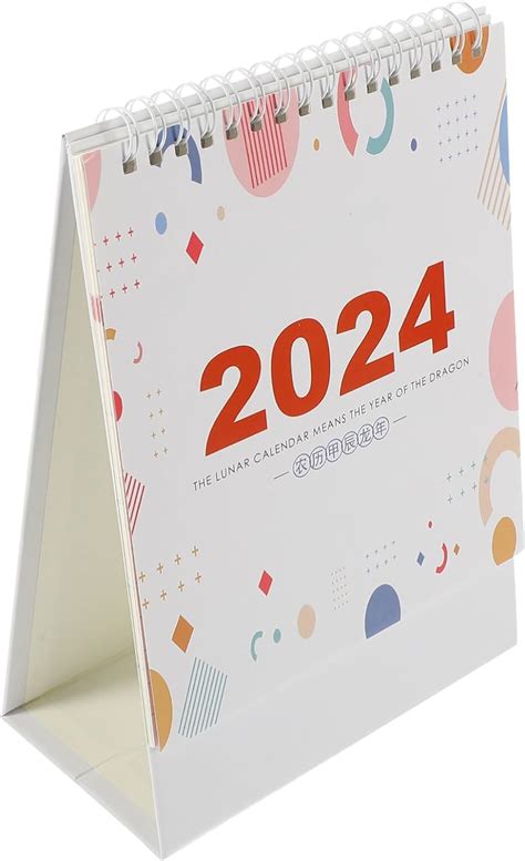 NUOBESTY 2024 Desk Calendar Planner Standing Flip Calendar Tabletop