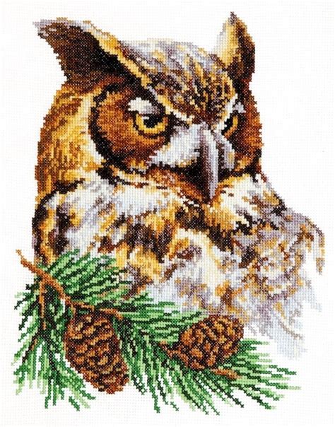Owl Cross Stitch Kit Code 64 03 Magic Needle Buy Online On