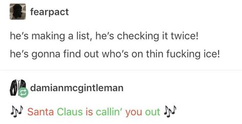 Santa Claus Will Delete Ur Blog Himself If Ur Horny On Main R Tumblr