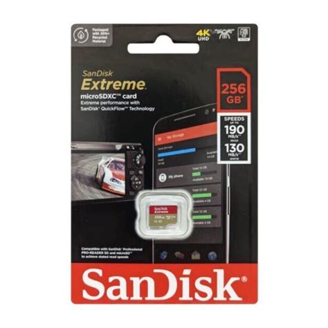 SanDisk 256GB Extreme microSDXC Memory Card - (SDSQXAV-256G-GN6MA) for ...