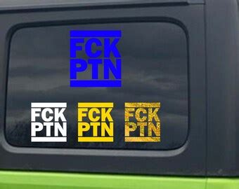 Fuck Putin Car Decal Etsy