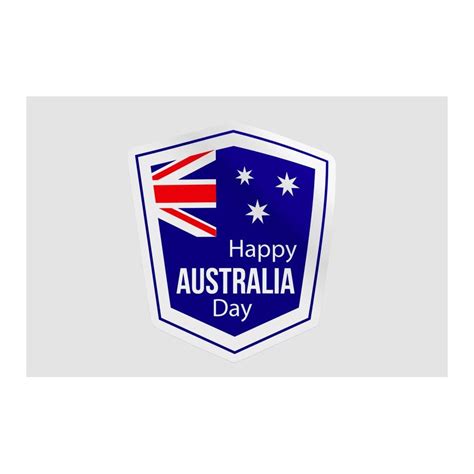 Australia Day Badge Style 5 Sticker - DecalsHouse