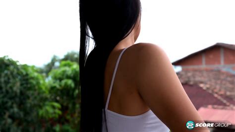 Sam Shows Her Beautiful Brown Skin Perky Tits Pierced Nipples And Shaved Pussy In A Vibrator