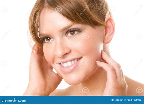 Smiling Brunette With Angelic Smile Stock Image Image Of Beautiful
