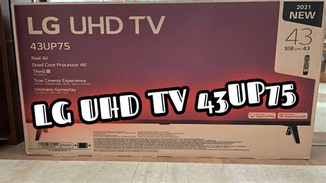 LG UHD TV 43UP75 - YouTube