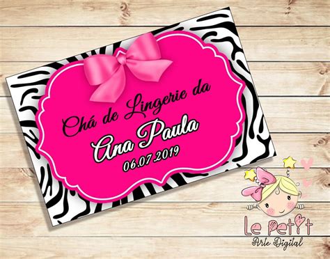 Tag Digital Ch De Lingerie Rosa Elo Produtos Especiais