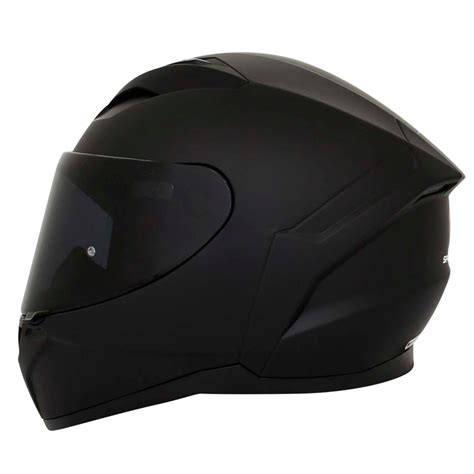 Casco Spartan Segment Solid Negro Mate Punto Llantas