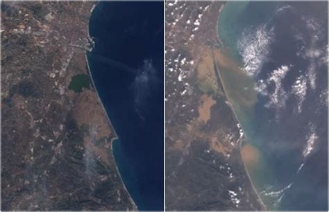 Las imágenes por satélite de la NASA muestran la devastación de la DANA