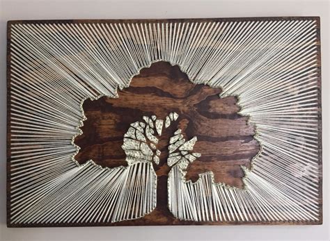 Стринг-арт для начинающих: 7 МК картин нитками на гвоздях + 10 схем