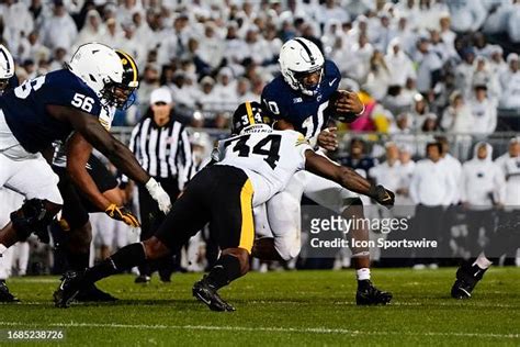 Iowa Hawkeyes Linebacker Jay Higgins Tackles Penn State Nittany Lions