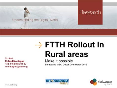 FTTH Rollout in Rural areas: Make it possible | PDF