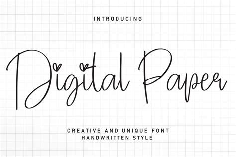 Digital Paper Regular Premium Font