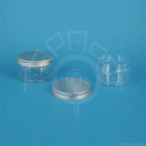 Баночка ПЭТ 250 мл. прозрачная с алюминиевой крышкой в интернет ...