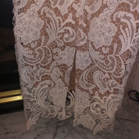 Elegant Cream Nude On Off Shoulder Gown Gem