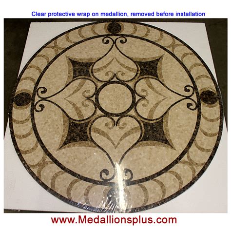 Mariposa 48" Polished Mosaic Floor Medallion - MedallionsPlus.com ...