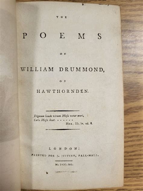 The Poems Of William Drummond Of Hawthornden Ebay