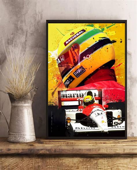 Ayrton Senna Posters Ayrton Senna Print Ayrton Senna Etsy