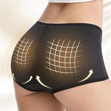 Women Padded Push Up Panties Butt Lifter Shaper Fake Ass Buttocks Hip Pads Invisible Control