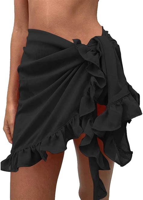 Vertvie Damen Wickeltuch Strand Bikini Rock Badeanzug Wrap Strandtuch Strandkleid Schal Halstuch