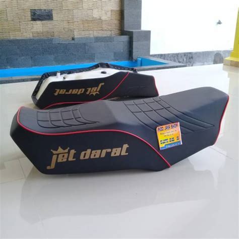 Jok RX KING Siku Jet Darat Gold Lis Merah Lazada Indonesia