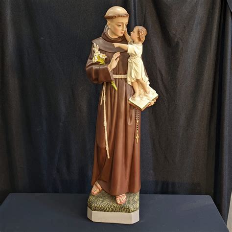 Larger Size Religious Statue of St Anthony of Padua (SOLD) - Antique