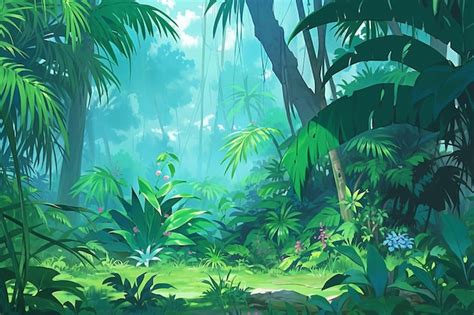 Premium Photo Tropical Jungle Rainforest Background