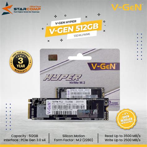 Ssd V Gen M 2 NVMe 512GB Vgen Shopee Thailand