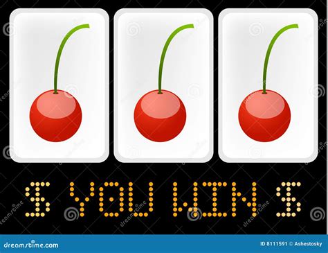 las vegas slot machine winner stock image image