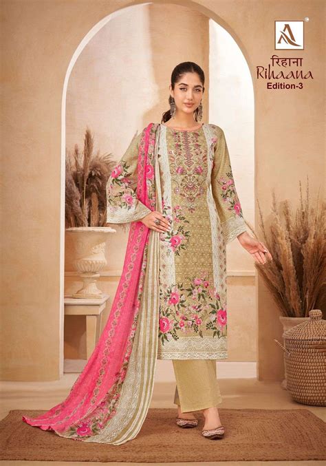 Alok Suit Rihaana Edition Pakistani Cotton Suit Collection Wholesale