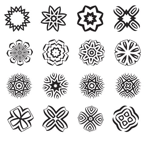 Geometric Tribal Shapes Free SVG