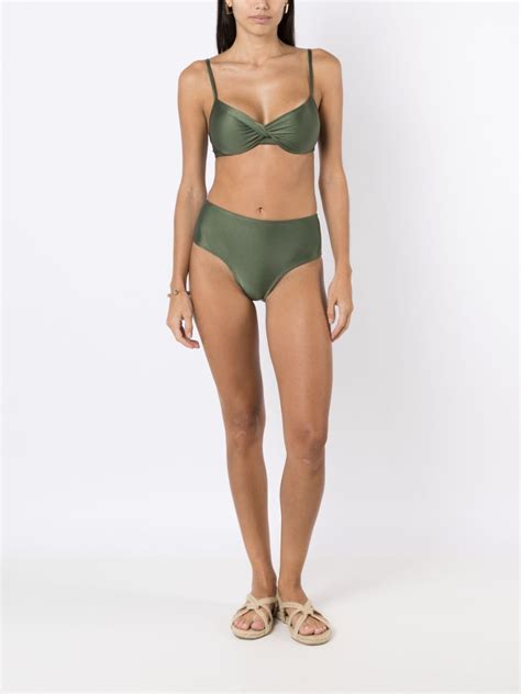 Lygia Nanny Veronica Twisted Bikini Set In Grün ModeSens