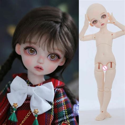 Bjd Doll Lovely Girl Sd Bare Nude Ball Jointed Body Dolls Eyes Face Makeup Picclick Uk