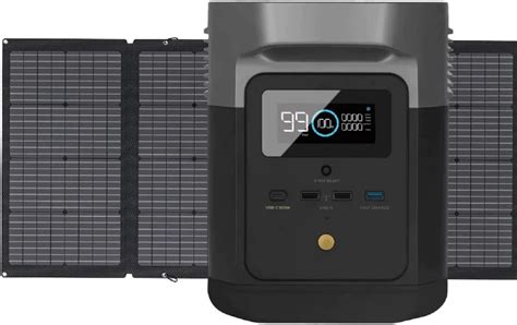 EF ECOFLOW DELTA Mini Kraftstation Und 220 W Solarmodule Mit 1400 W AC